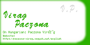 virag paczona business card